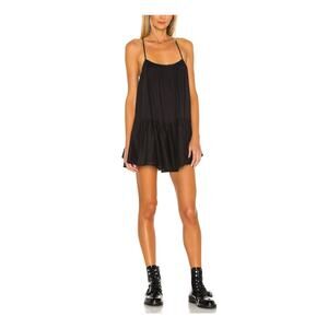 Lovers And Friends Tiered Black Loki Mini Dress Size S